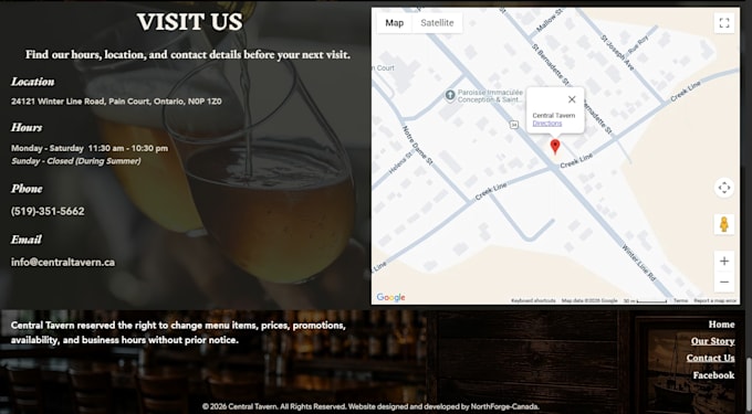 design a mobile friendly restaurant websites with menu