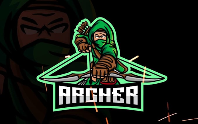 design modern style for archer e sport mascot logo with express delivery