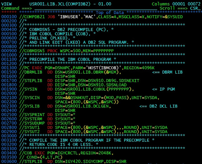 develop maintain or fix cobol natural or jcl programs