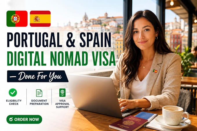 help you get a portugal or spain digital nomad visa