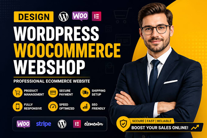 design wordpress woocommerce webshop ecommerce website online store