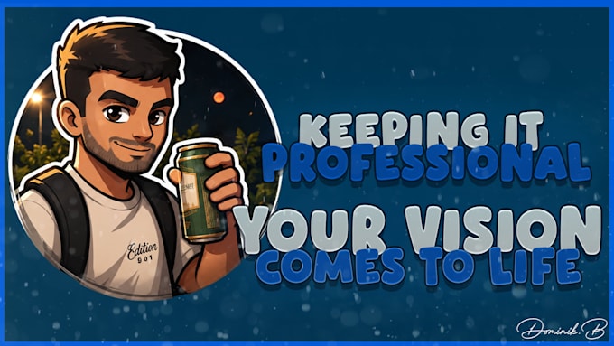 design a professional youtube and twitch banner