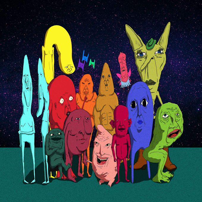 create retro style cartoon characters