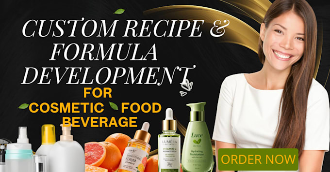 create custom recipes and formulas for food, beverages, cosmetics, and consumer
