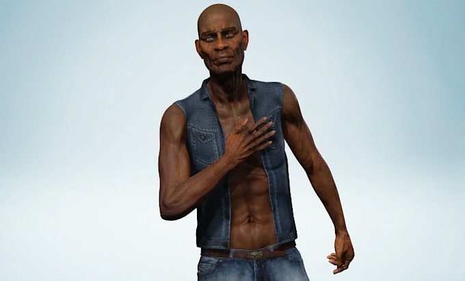 create quality aaa 3d game character, for unity and metaverse unreal