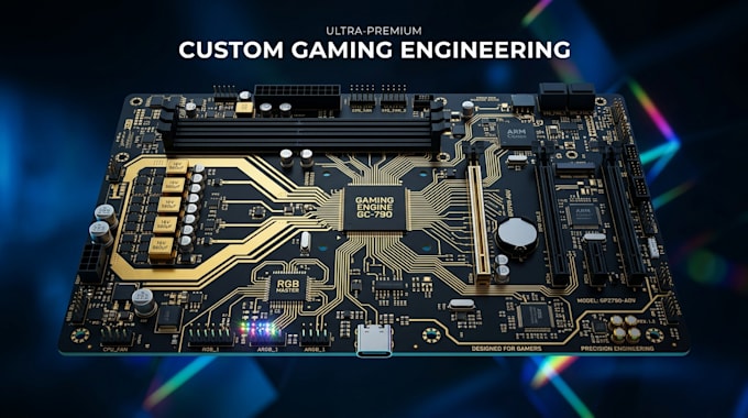 custom pcb for gaming PC, custom PC, and computer hardware