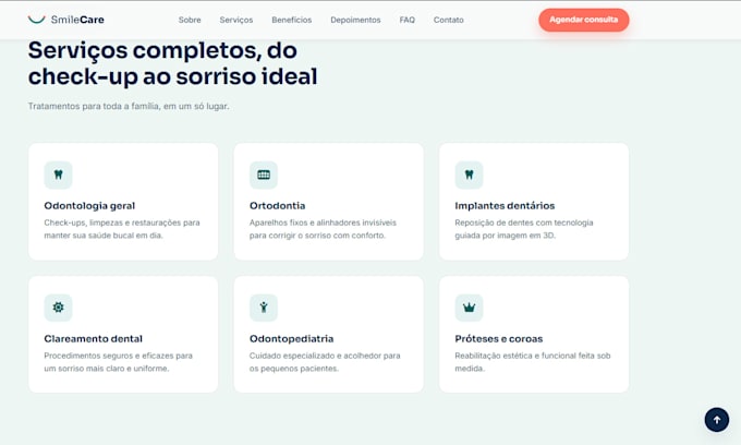 create a modern responsive landing page
