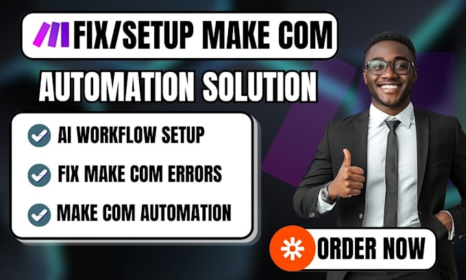 fix make com setup make com automation fix make com error fix make com scenario
