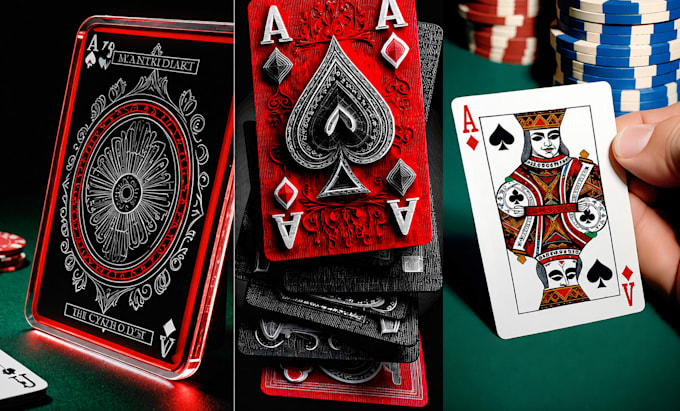 do custom playing card design card game deck design card back card box