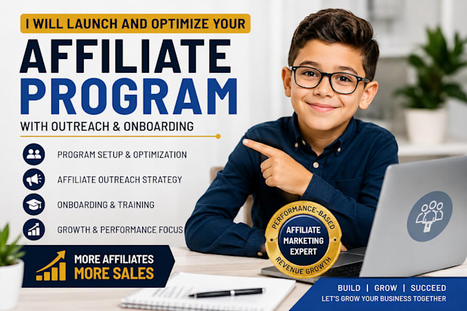 launch and optimize your affiliate program with outreach and onboarding