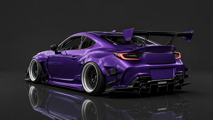 do 3d car modeling, custom body kits, and widebody kit design