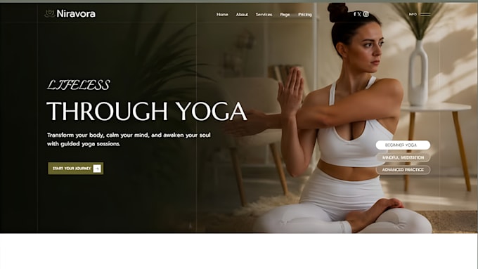 build squarespace pilates reformer website wellness studio website booking site