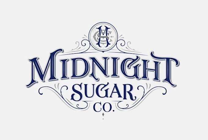 design a vintage victorian logo with ornament