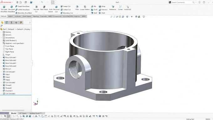reverse engineer die cast enclosures stl to production cad ready in solidworks