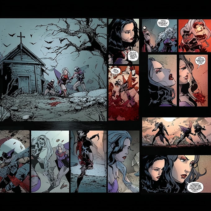 design professional comic book pages covers and layouts