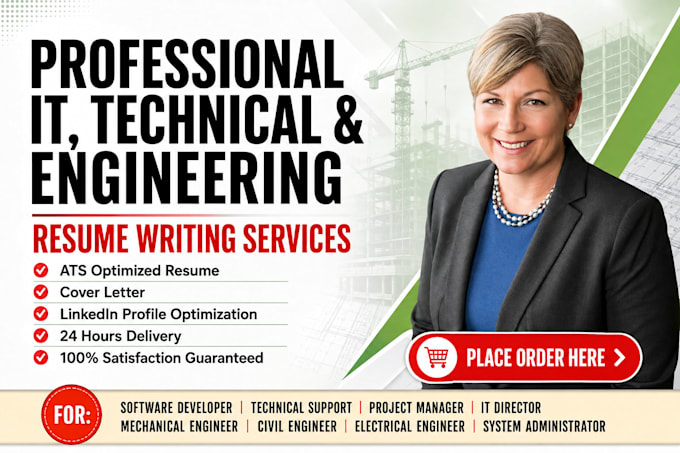write ats resume, engineering, tech sales CV, healthcare, nursing, architecture
