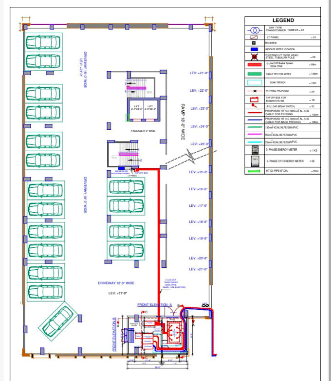 design electrical system, load calculation, sld, boq