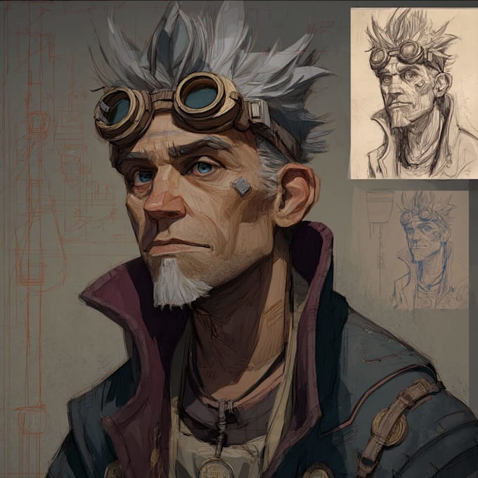 design creative concepts for characters props