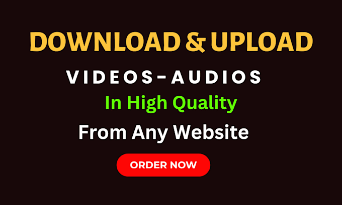 do professional upload and download service