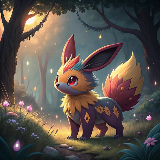 draw pokemon with a unique art style for you