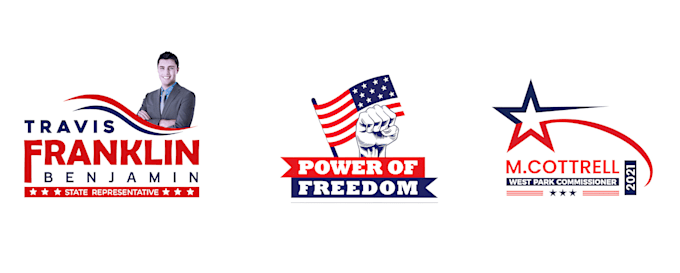 create a modern political campaign logo creation