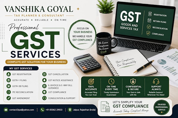 provide gst registration return and gst consulting