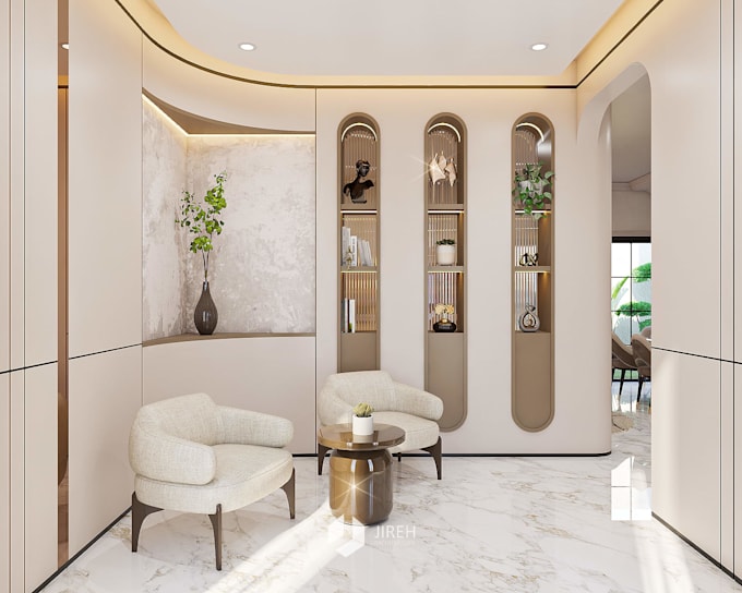 design and render photorealistic 3d interior