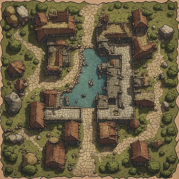 create a map for your book, tabletop game, dnd, warhammer