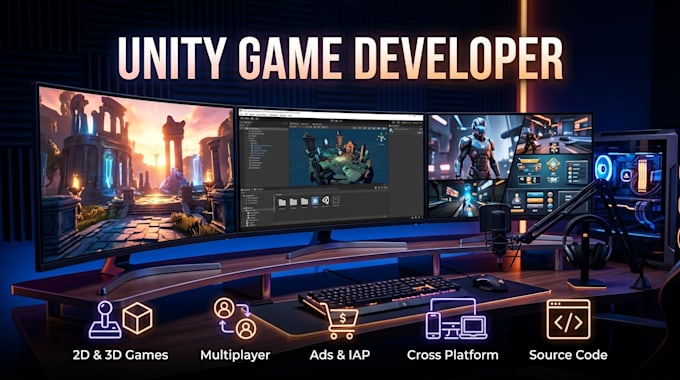 develop a unity game with smooth gameplay and high performance