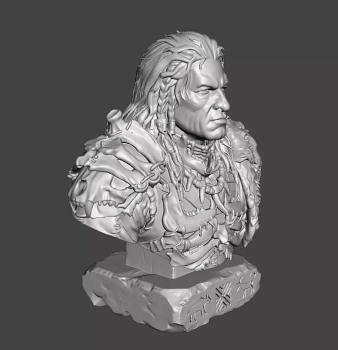 sculpt high quality 3d models, character, statue, head bust for 3d printing