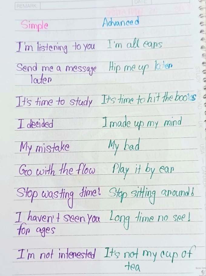 beautifully handwrite letters and notes in neat cursive