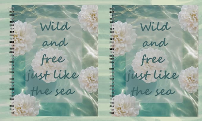 create aesthetic notebook covers and pages