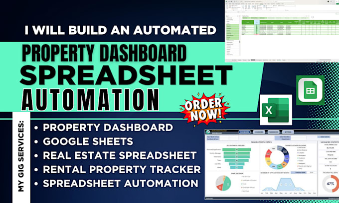 build an automated rental property tracker dashboard real estate spreadsheet