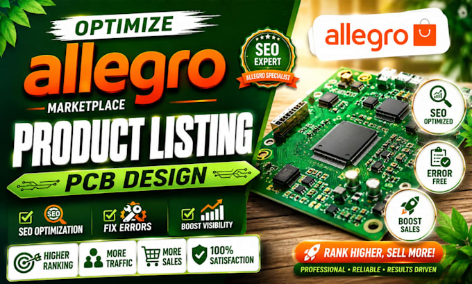 optimize allegro marketplace product listing pcb design SEO product fix errors