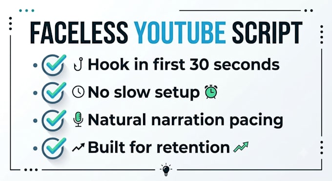 write your faceless youtube video script