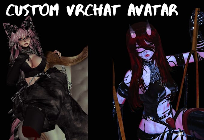 create custom vrchat avatar anime vrc avatar vr character furry avatar