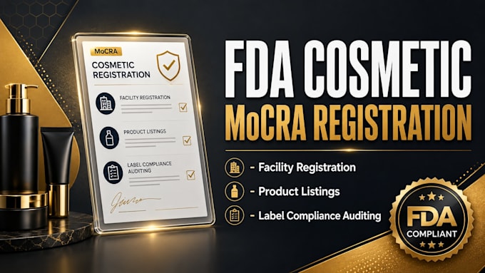 fda cosmetic registration and mocra product listing compliance