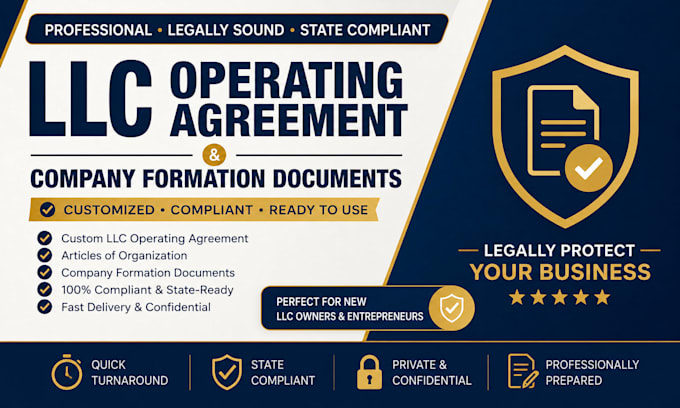 prepare your llc operating agreement and company formation documents