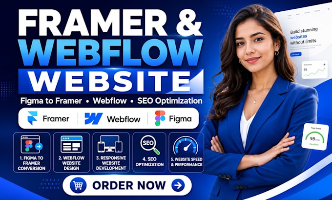 design framer website, convert figma to framer webflow and optimize SEO