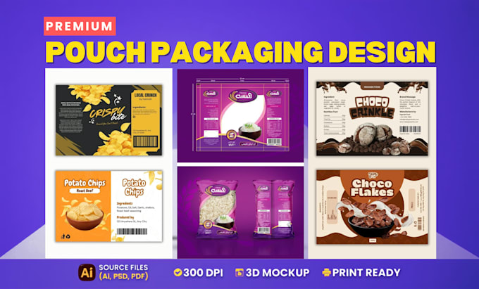 do pouch packaging, stand up pouch design, food packaging and packaging design