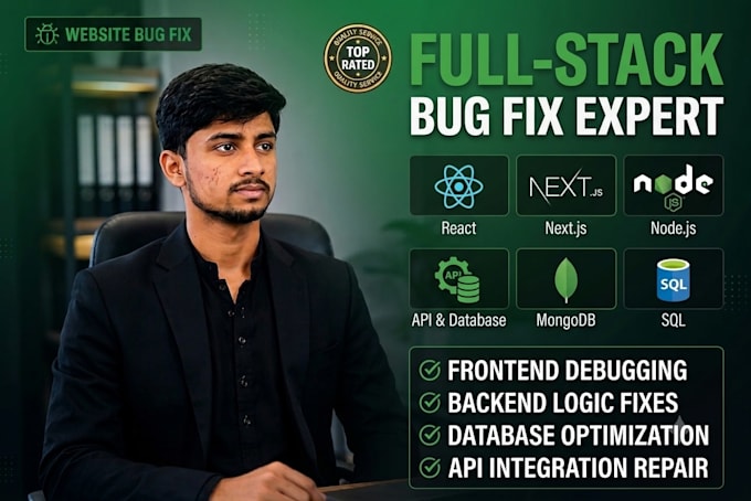 do website bug fixing, layout issues, and responsiveness fix