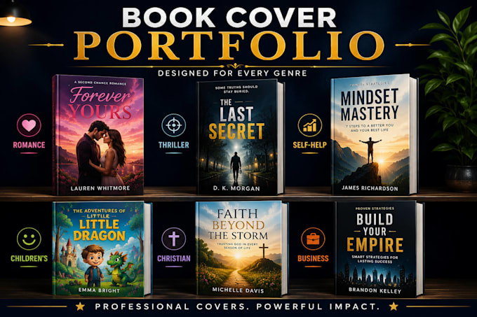 design a premium book cover for selfpublished authors