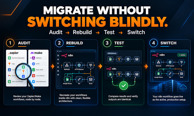 migrate zapier or make automations to n8n