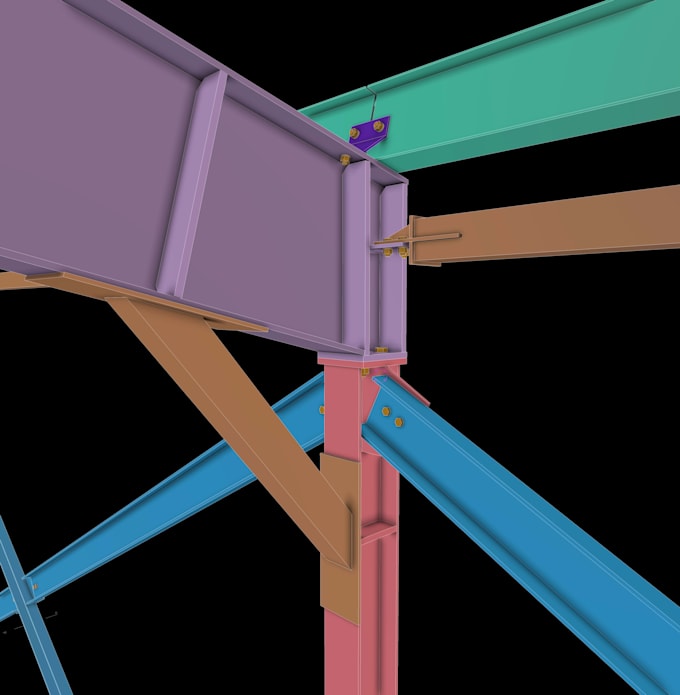 create tekla3d steel model and fabrication drawings