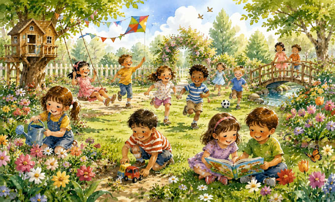 ilustro acuarelas e ilustraciones para cuentos infantiles
