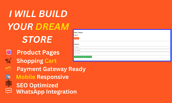 design responsive ecommerce website in HTML CSS