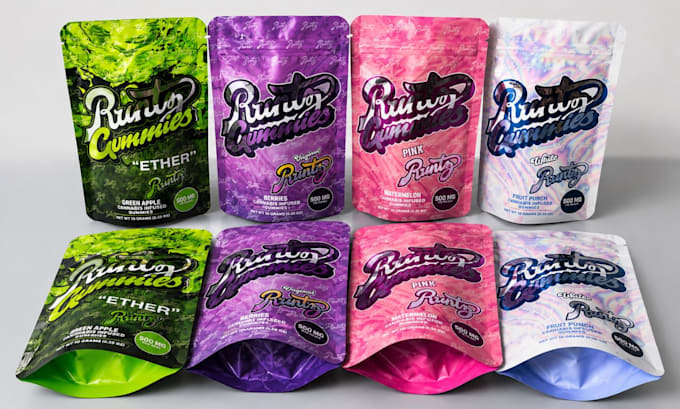 design cannabis and cbd packaging, product label design, and packaging design