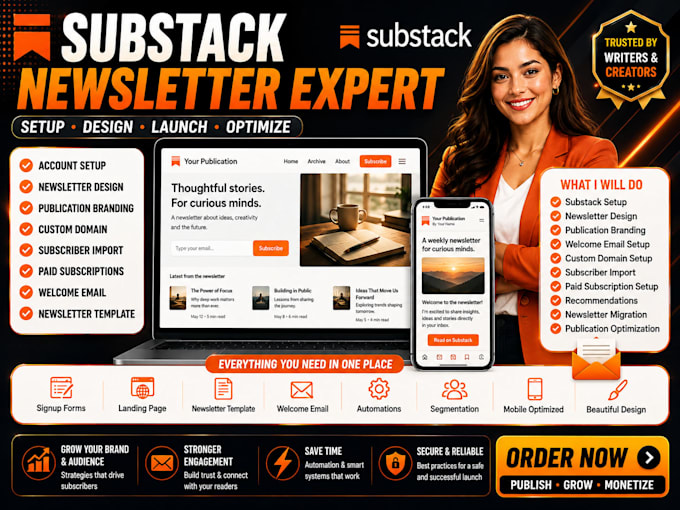 setup substack publication substack newsletter post design substack newsletter