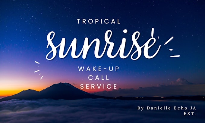 be your tropical morning wake up call and focus assistant