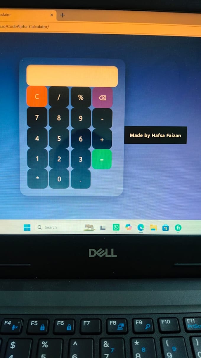 build a responsive HTML CSS javascript calculator website